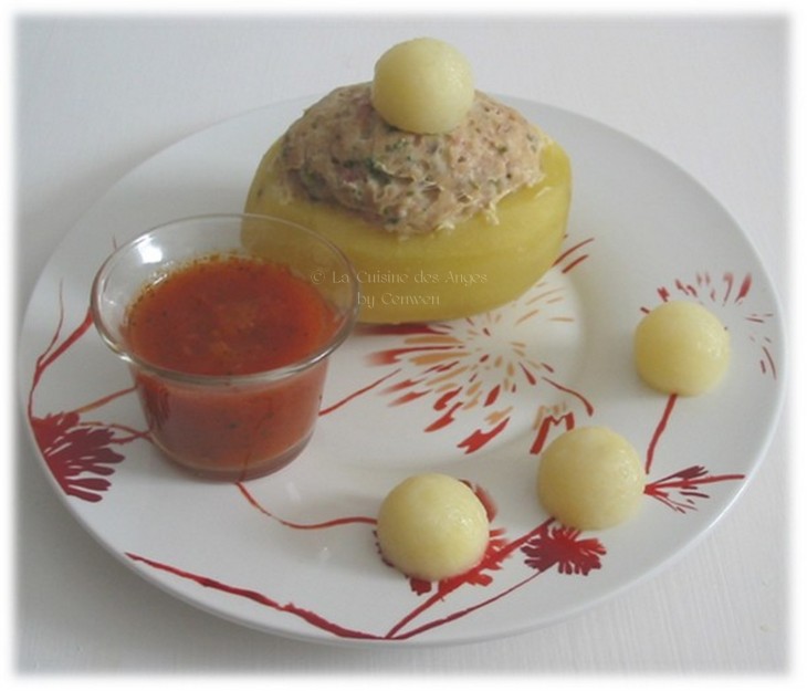 Recette de Pommes de terre farcies au Jambon, cuisiner avec un petit budget, recette de cuisine pas chère