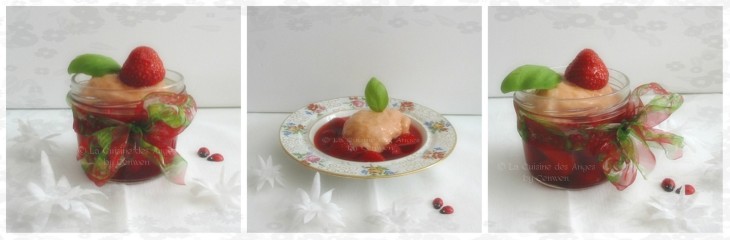 Dessert, sorbet, rhubarbe, fraise, vanille. Cuisiner avec un petit budget