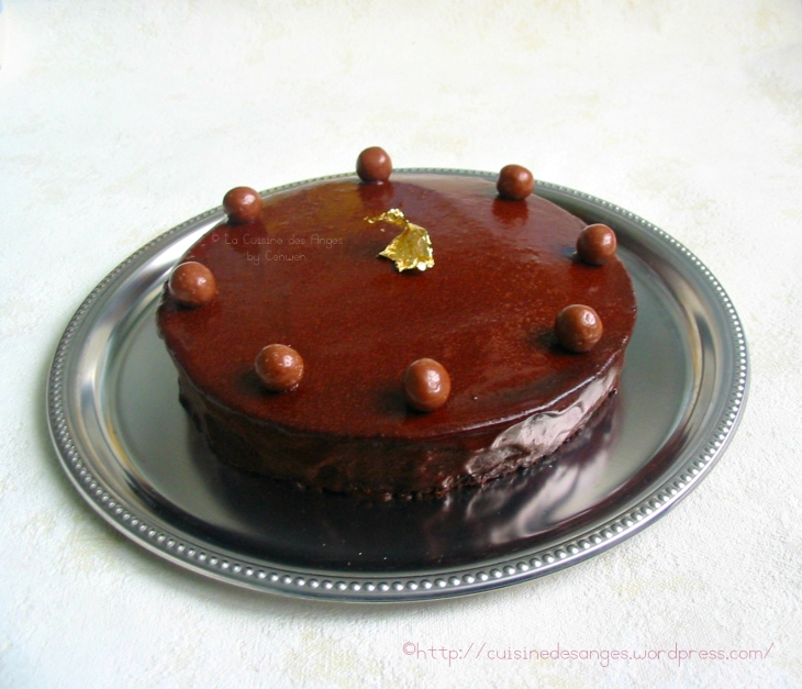 recette économique et simple de gâteau au chocolat avec un glaçage au cacao