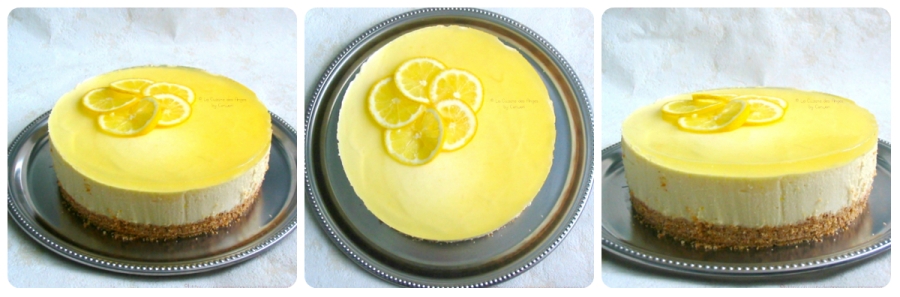 reette de bavarois facile, bavarois au fromage blanc et au lemon curd sur une base de petits beurre de Lu